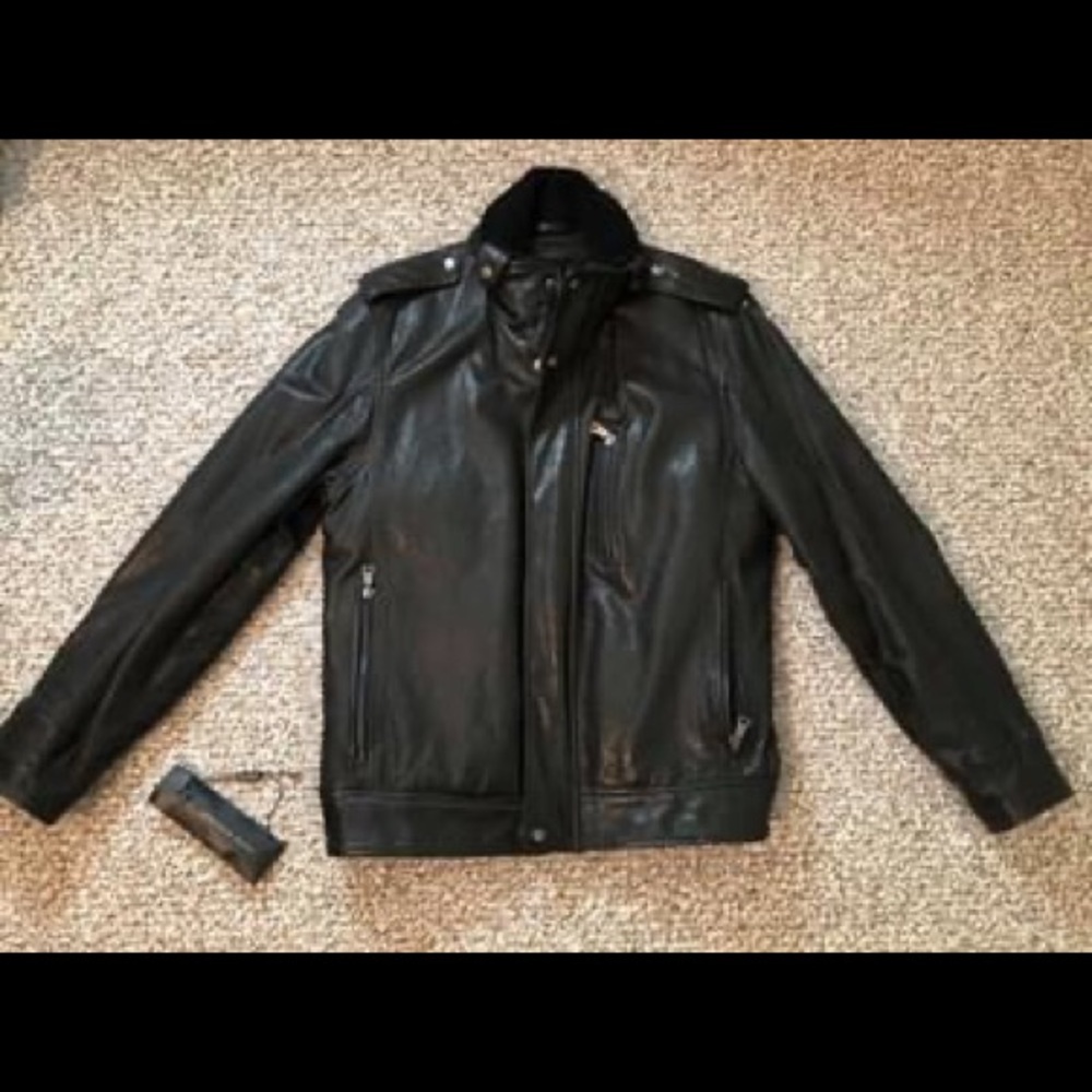 Andrew Marc Men’s Genuine Leather Jacket (blk 🖤)